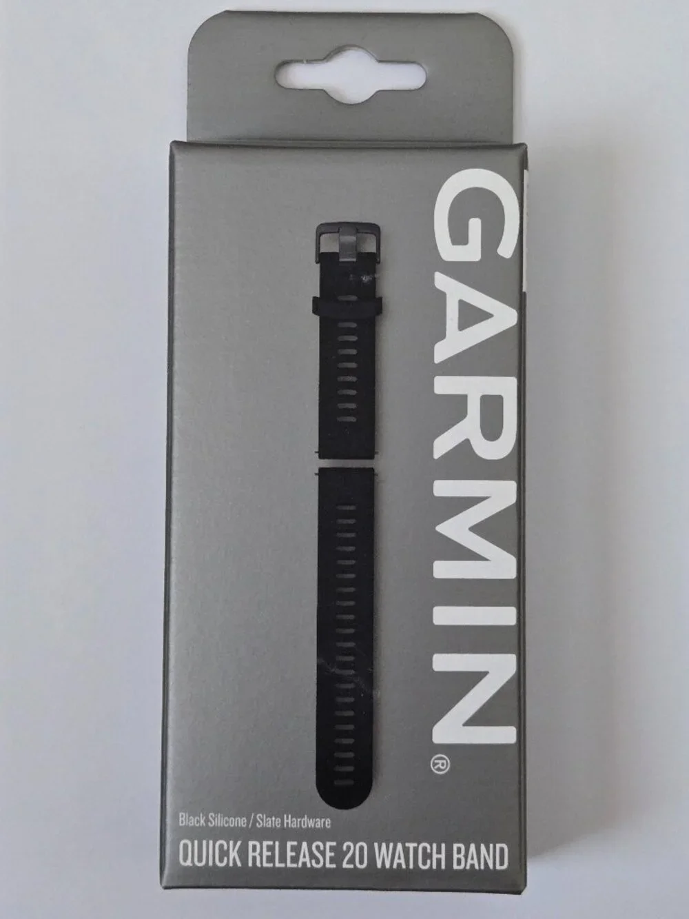 OEM Garmin Quick Release 20mm Band Black Silicone Watch Strap Genuine